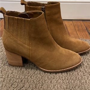 Blonde weatherproof booties 7.5